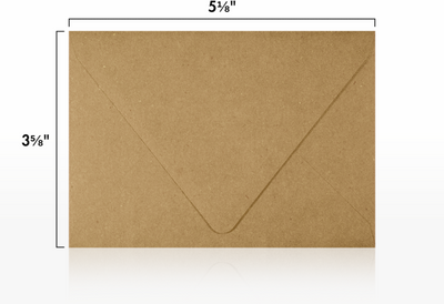 Grocery Bag 28lb A1 Contour Flap Envelopes (3 5/8 x 5 1/8)