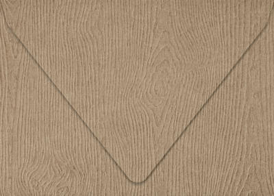 Oak Brown Woodgrain 68lb A1 Contour Flap Envelopes (3 5/8 x 5 1/8)