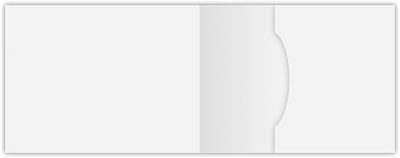 White Semi-Gloss 14pt C1S 2 3/4 x 3 3/4 One Pocket Key Card Holders with 2 1/4 Inch Pocket