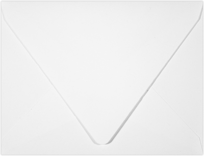 White 28lb A2 Contour Flap Envelopes (4 3/8 x 5 3/4)