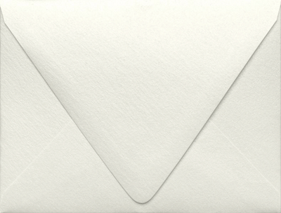White Quartz Metallic 32lb A2 Contour Flap Envelopes (4 3/8 x 5 3/4