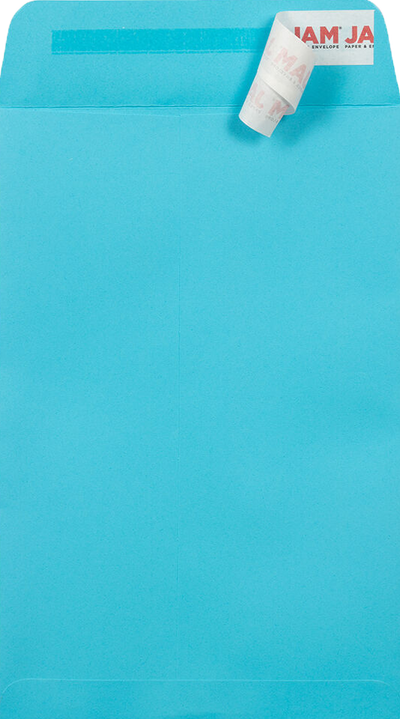 Pool Blue 32lb 6 x 9 Open End Envelopes with Peel & Seal