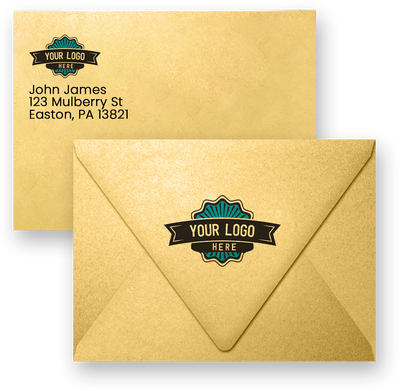 A7 Contour Flap Envelopes (5 1/4 x 7 1/4) - Gold Metallic 32lb
