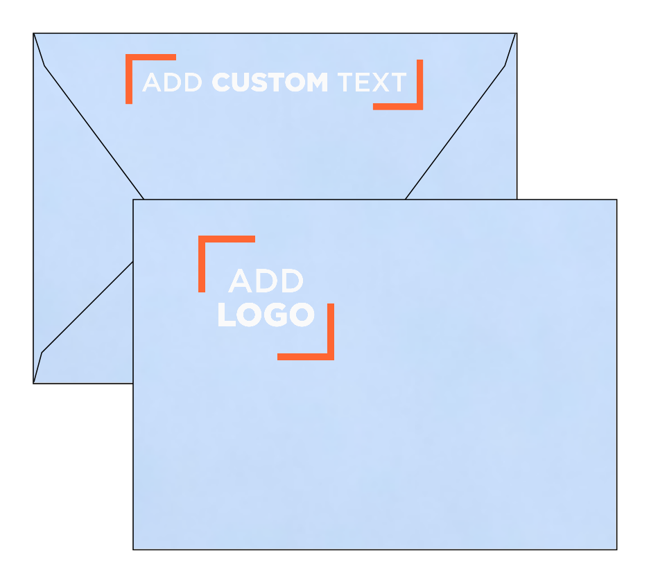 Baby Blue 32lb A7 Contour Flap Envelopes (5 1/4 x 7 1/4)