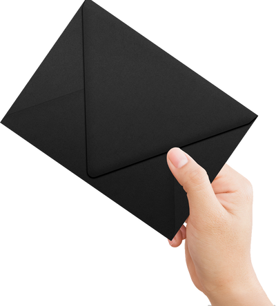 Smooth Midnight Black 32lb A7 Contour Flap Envelopes (5 1/4 x 7 1/4)