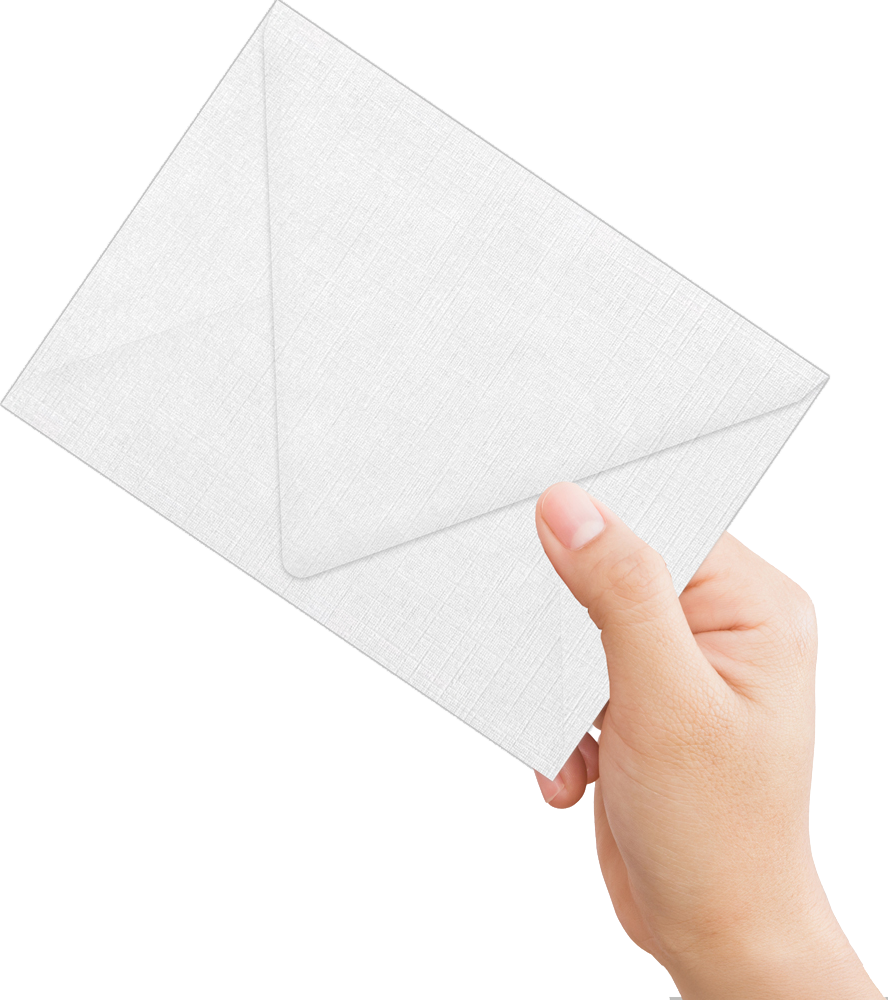 White Linen 32lb A7 Contour Flap Envelopes (5 1/4 x 7 1/4)