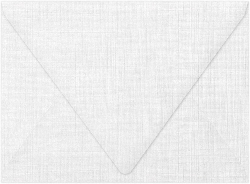 White Linen 32lb A7 Contour Flap Envelopes (5 1/4 x 7 1/4)