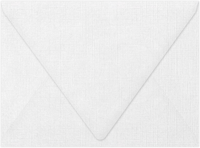 White Linen 32lb A7 Contour Flap Envelopes (5 1/4 x 7 1/4)