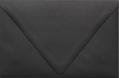 Smooth Midnight Black 32lb A9 Contour Flap Envelopes (5 3/4 x 8 3/4)