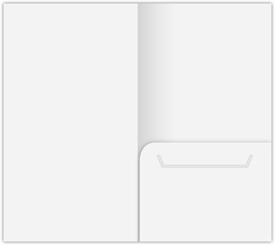 White Semi-Gloss 16pt C1S 3 3/8 x 6 One Pocket Key Card Holders with 2 1/2 Inch Pocket