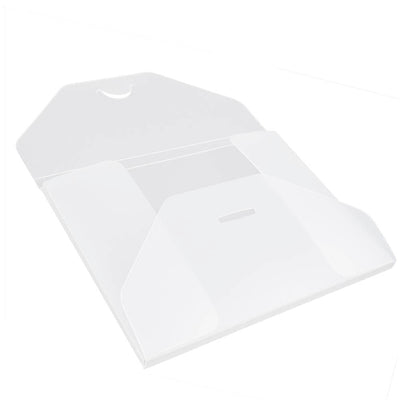 Clear Frost Small 4 1/4 x 6 1/4 x 1/4 Plastic Portfolios