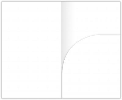 White Smooth 80lb 2 3/4 x 4 1/2 One Curved Pocket Key Card Holders with 3 Inch Pocket