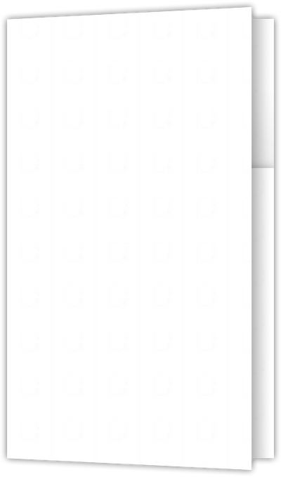 White Recycled Smooth 80lb 2 3/4 x 4 1/2 One Curved Pocket Key Card Holders with 3 Inch Pocket