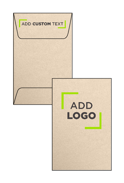 Light Brown Taupe Metallic 32lb #1 Coin Envelopes (2 1/4 x 3 1/2)
