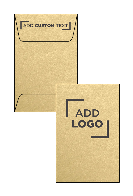 Light Gold Blonde Metallic 32lb #1 Coin Envelopes (2 1/4 x 3 1/2)