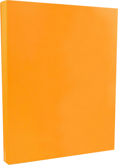 Ultra Orange 65lb 8 1/2 x 11 Cardstock