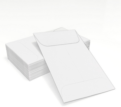 Premium White 32lb #1 Coin Envelopes (2 1/4 x 3 1/2)