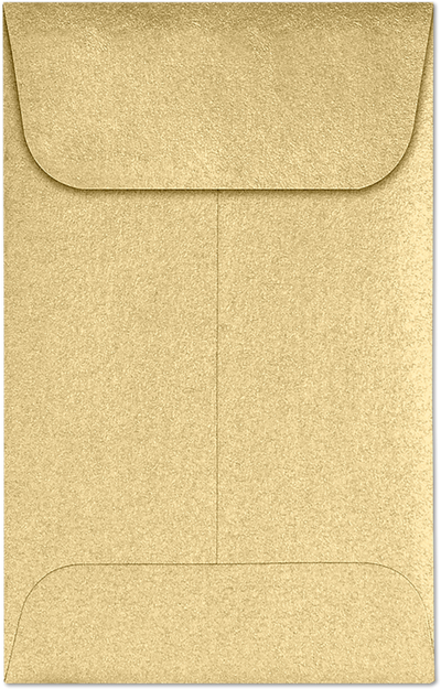 Light Gold Blonde Metallic 32lb #1 Coin Envelopes (2 1/4 x 3 1/2)