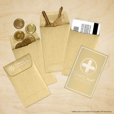 Light Gold Blonde Metallic 32lb #1 Coin Envelopes (2 1/4 x 3 1/2)