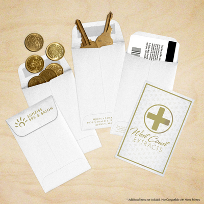Crystal White Metallic 32lb #1 Coin Envelopes (2 1/4 x 3 1/2)
