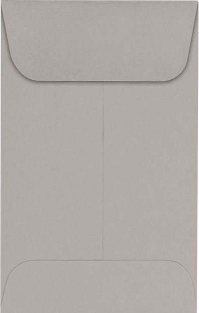 Pastel Gray 24lb #1 Coin Envelopes (2 1/4 x 3 1/2)