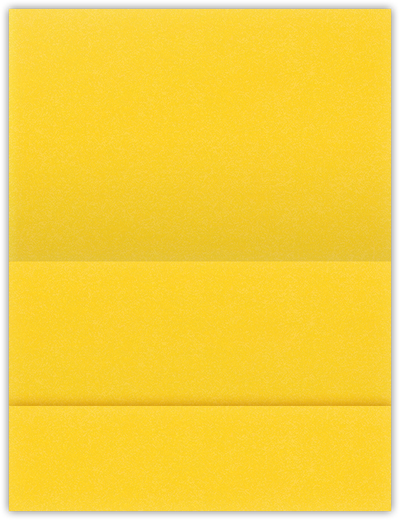 Lemon Drop Vellum 100lb 5 1/8 x 3 3/8 One Pocket Landscape Photo Holders with 1 3/8 Inch Pocket