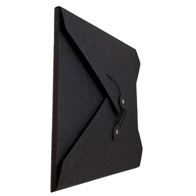 Black Kraft Medium 9 1/2 x 12 x 1/4 Button and String Portfolios