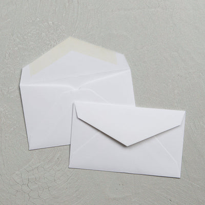 White 24lb Cougar 2 3/16 x 3 5/8 V Flap Premium Envelopes