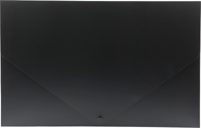 Black Large 11 x 17 x 3/4 Plastic Portfolios with Snap