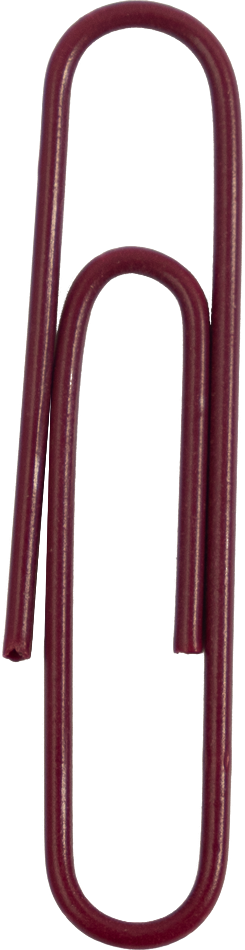 Jumbo Paper Clips - 75 Pack - Burgundy