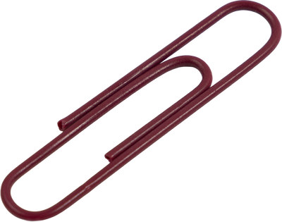 Jumbo Paper Clips - 75 Pack - Burgundy