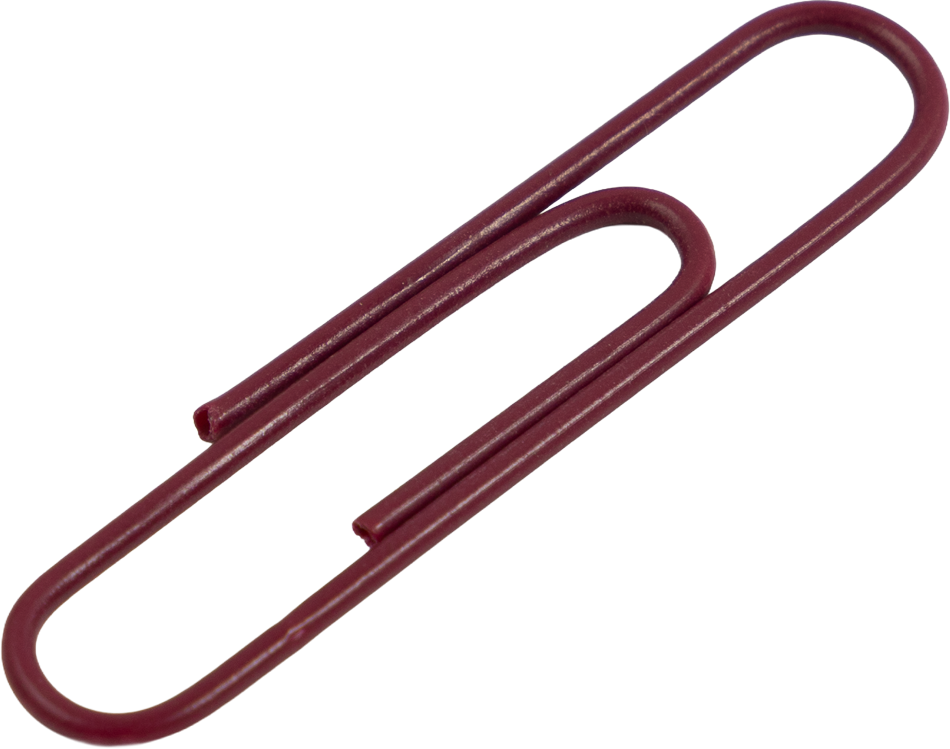 Jumbo Paper Clips - 75 Pack - Burgundy