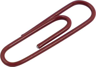 Standard Paper Clips - 100 Pack - Burgundy