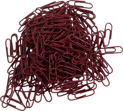 Standard Paper Clips - 100 Pack - Burgundy