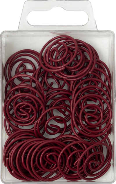 Circular "Cloops" Paper Clips - 50 Pack - Burgundy