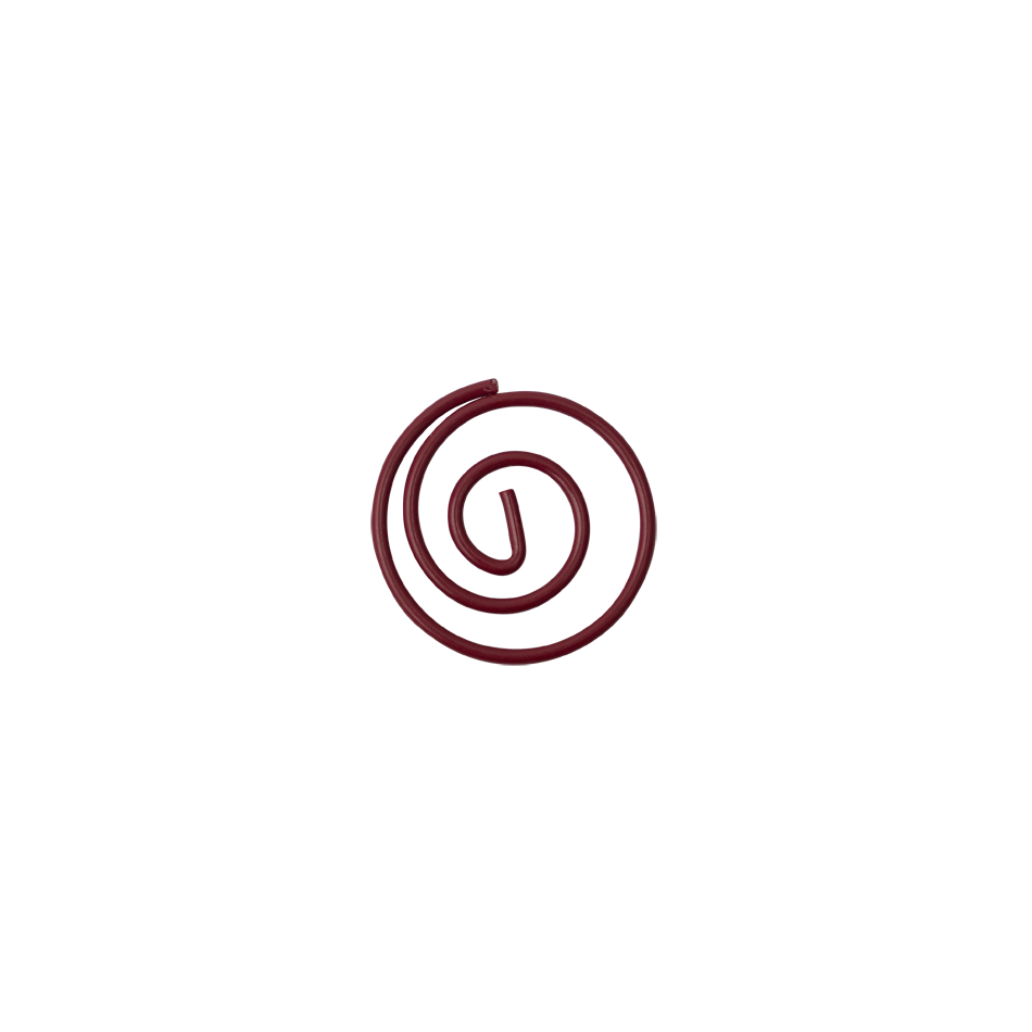 Circular "Cloops" Paper Clips - 50 Pack - Burgundy