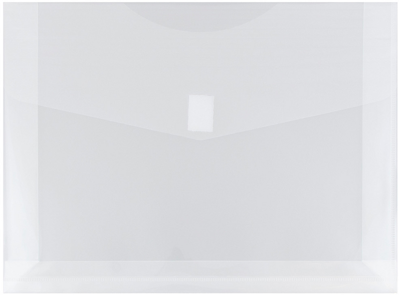 Clear Plastic Envelope w/ 2 Expansion & Hook & Loop Closure - Envelopes