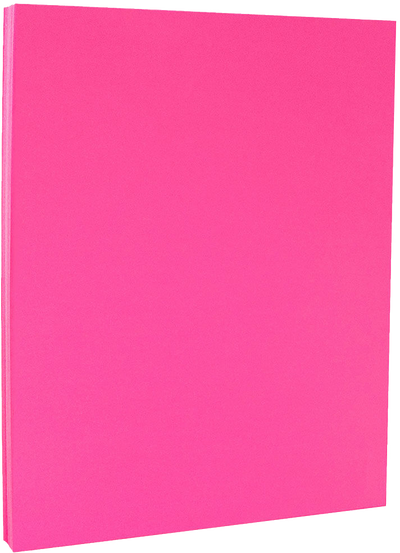 Fuchsia Pink Magenta 65lb 8 1/2 x 11 Cardstock