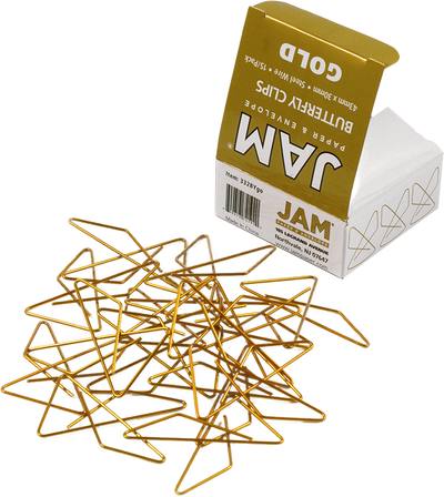 Gold Butterfly Clips - 15 Pack