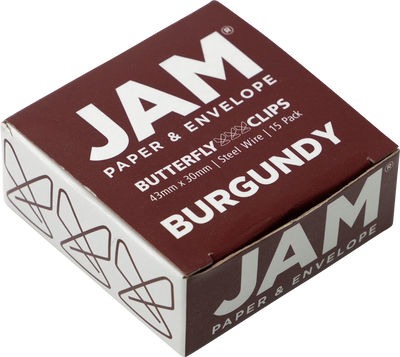 Butterfly Clips - 15 Pack - Burgundy