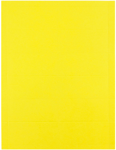 Bright Yellow Business Cards - 100 Pack