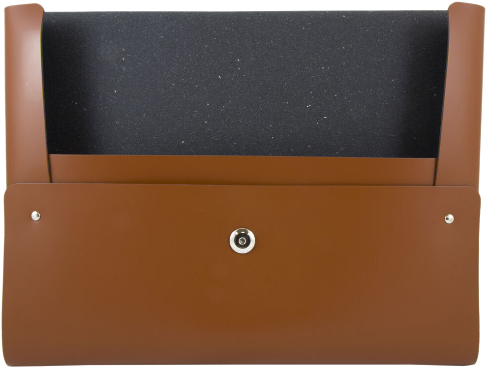 Brown 10 x 13 Leather Portfolios with Snap
