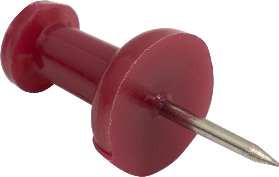 Pushpins - 100 Pack - Burgundy