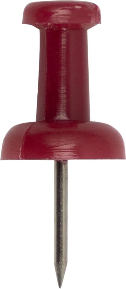 Pushpins - 100 Pack - Burgundy