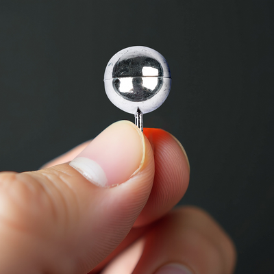 Silver Round Pushpins - 100 Pack