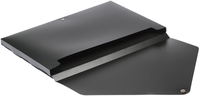 Black Large 11 x 17 x 3/4 Plastic Portfolios with Snap