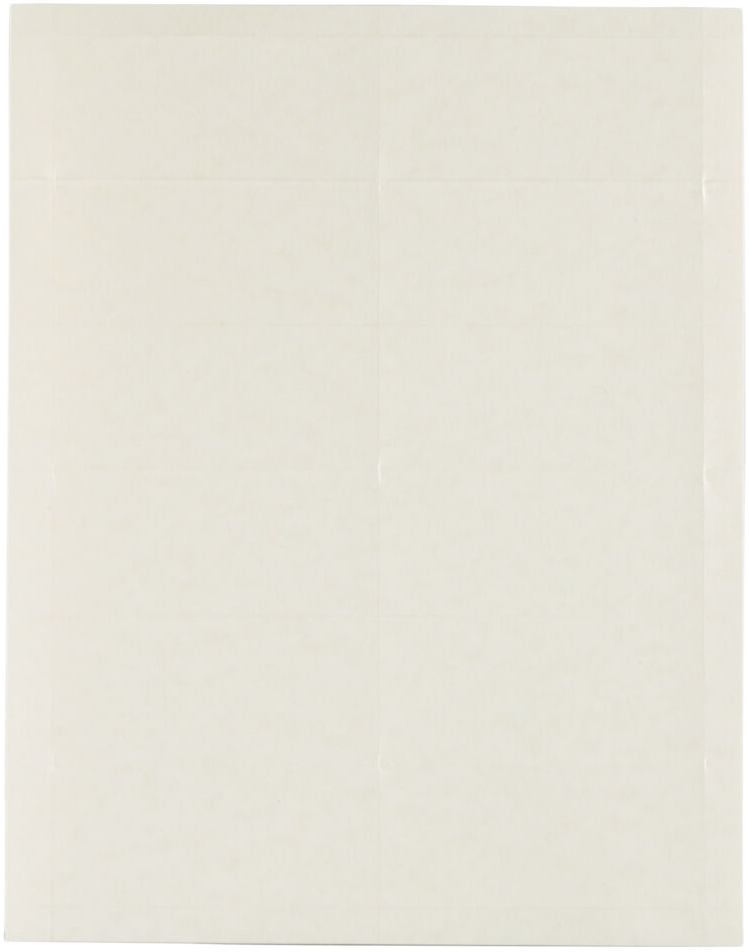 White Parchment 3 3/4 x 1 3/4 Printable Place Cards