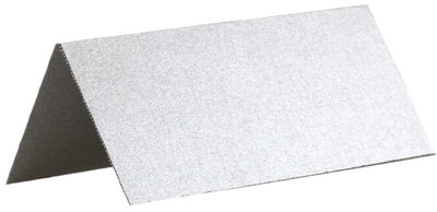Silver Metallic 3 3/4 x 1 3/4 Printable Place Cards