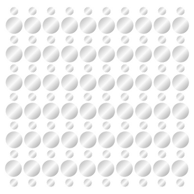 Silver Foil Wafer Seal Labels Combo Labels
