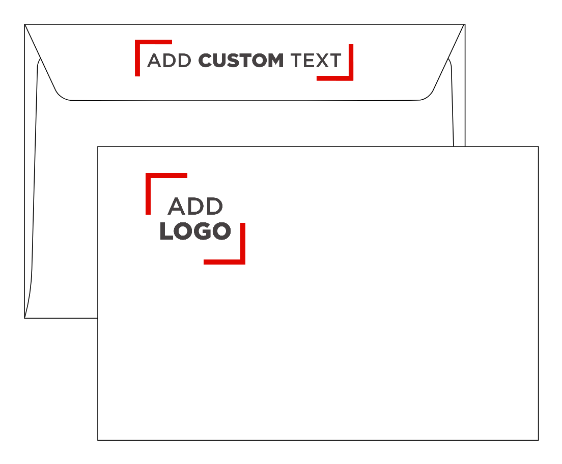 White 24lb 6 x 9 Booklet Bottom Left Window Envelopes